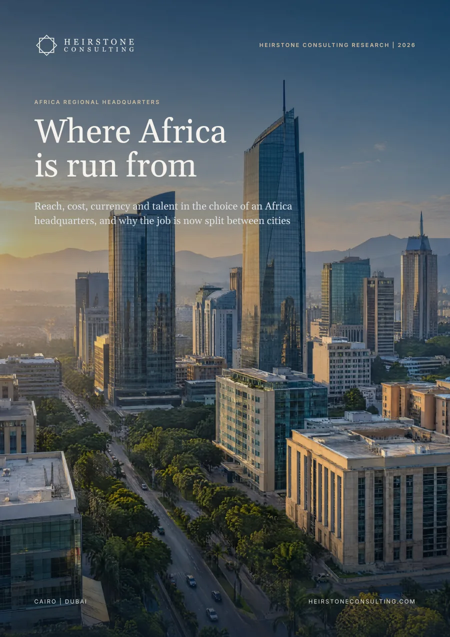 Forsiden af Heirstone-rapporten »Hvorfra Afrika styres«