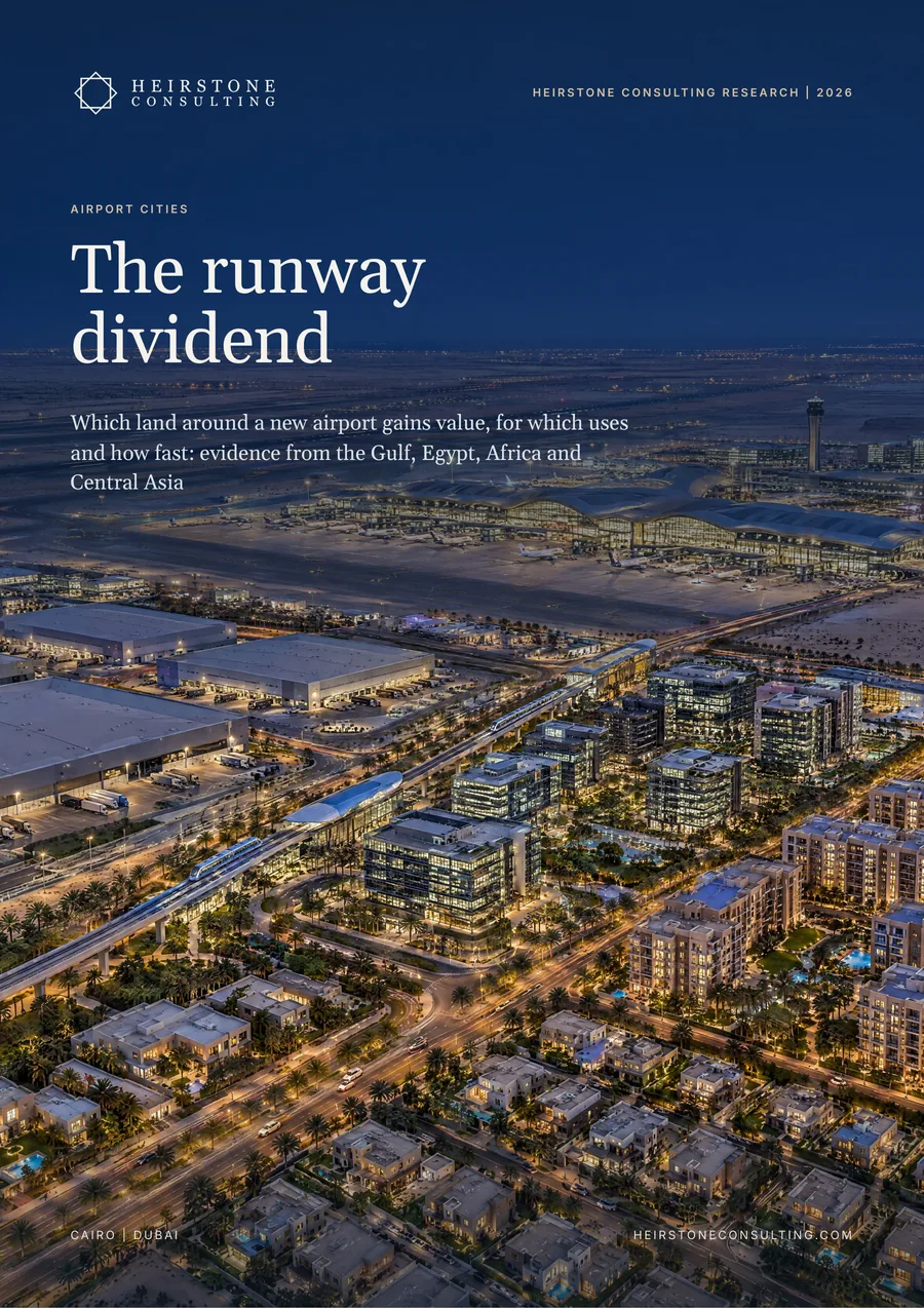 Cover of the Heirstone Consulting Research report Airport Cities: The runway dividend